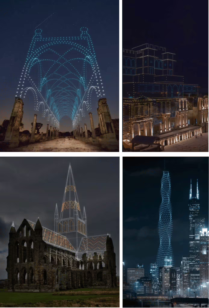 Drone showlight concepts