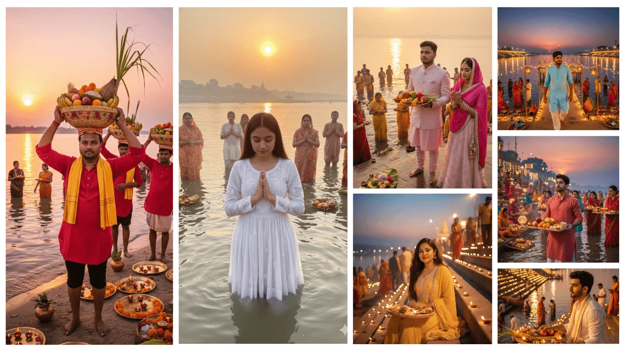 Best Chhath Puja AI Prompts 2025 | Create Realistic Gemini AI Festival Photos & Images