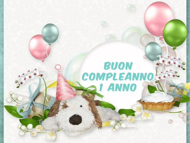 tanti auguri compleanno 1 anno foto