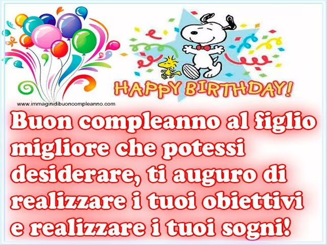 auguri ad un figlio speciale foto