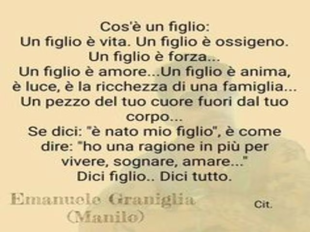 poesie figli