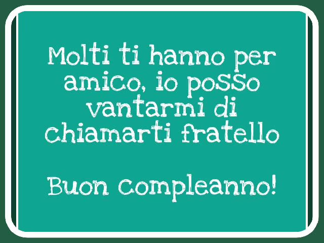 auguri al fratello