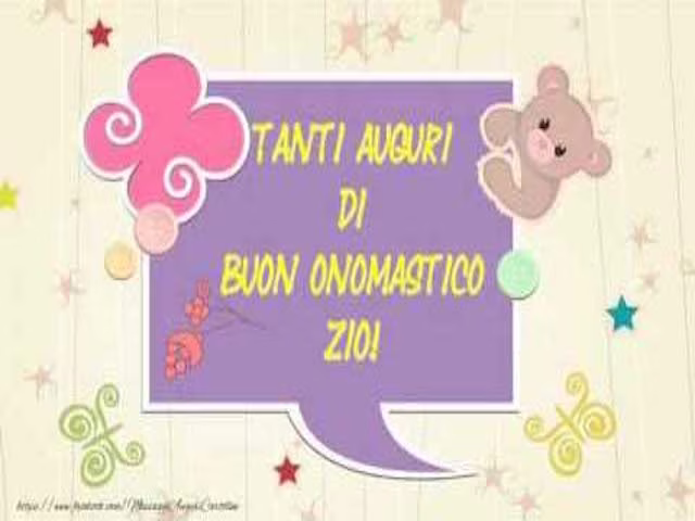 auguri di buon onomastico zio