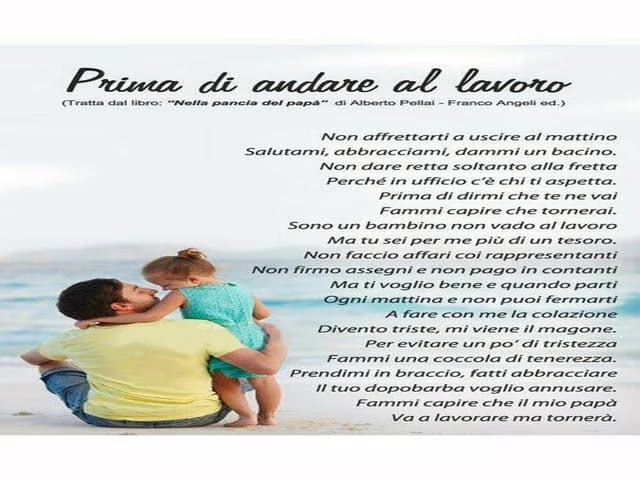 caro papà poesia