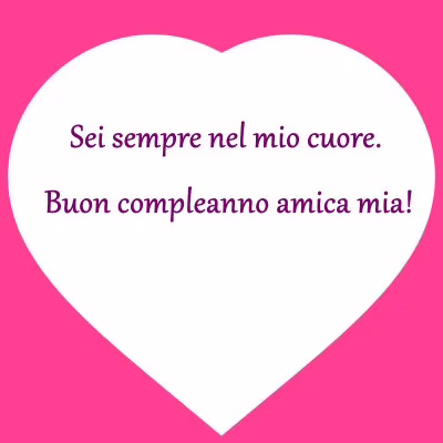 dedica per un'amica