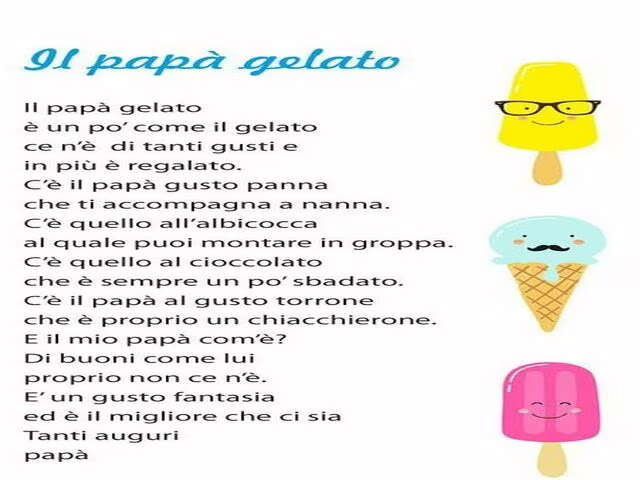 filastrocche sul papà