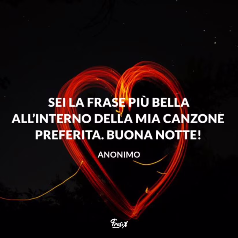 frase buona notte amore mio
