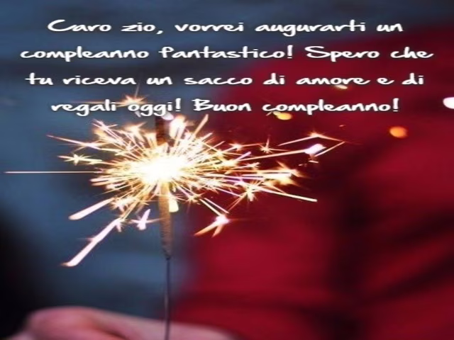frasi buon compleanno zio 