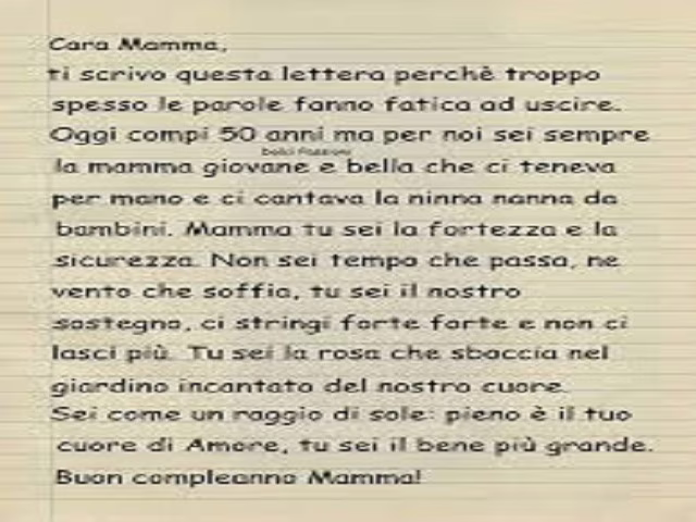 auguri di compleanno alla mamma