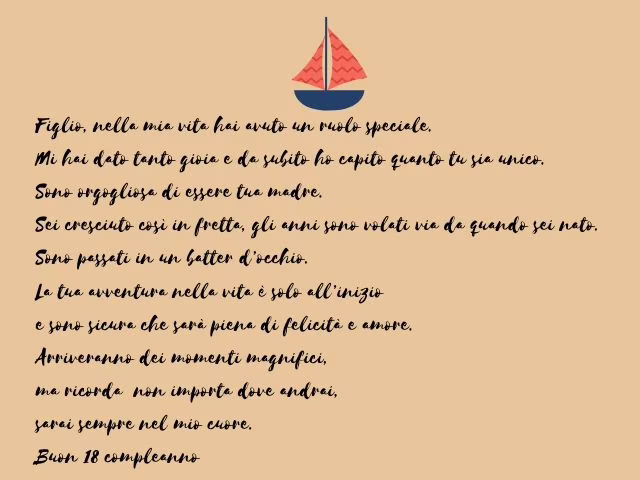 lettera 18 anni commovente