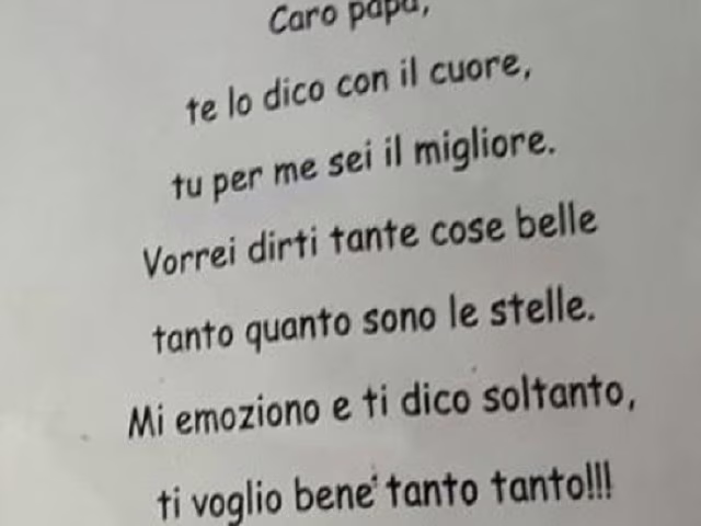 lettera ad un papà speciale