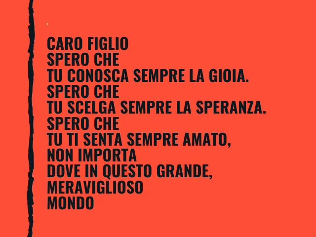lettera figlio lontano
