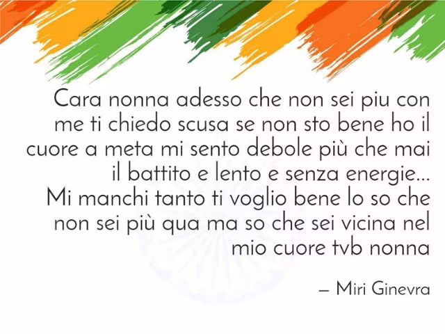 poesia alla nonna morta