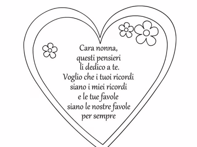 poesia per la nonna