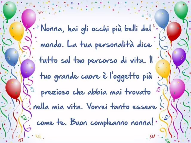 poesie per il compleanno nonna