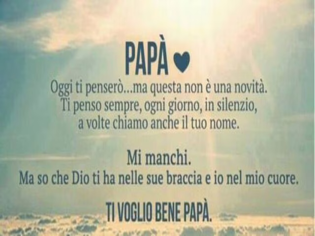 poesie papà defunto