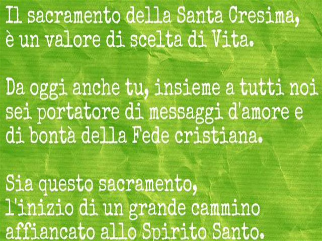 Immagini di auguri per cresima