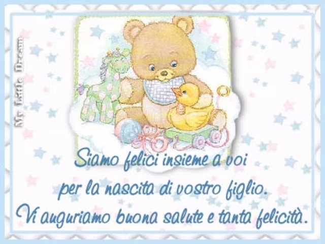 auguri di nascita bambino immagini