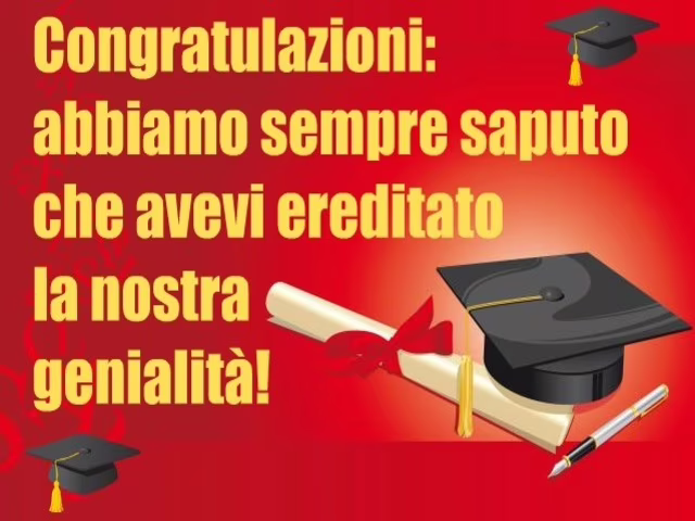 auguri laurea genitori