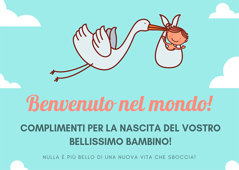 auguri per nascita