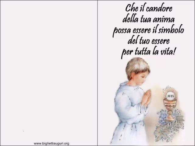 auguri prima comunione immagini