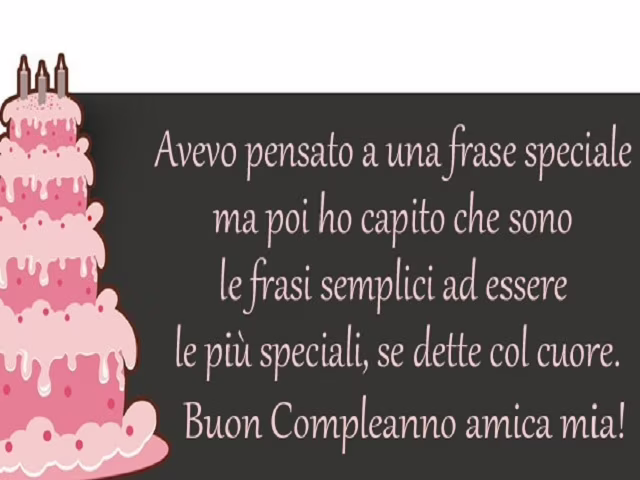 buon compleanno amica mia lettera