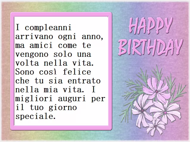 frasi compleanno amici speciali