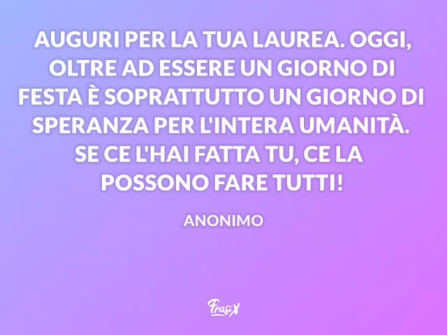 frasi laurea divertenti