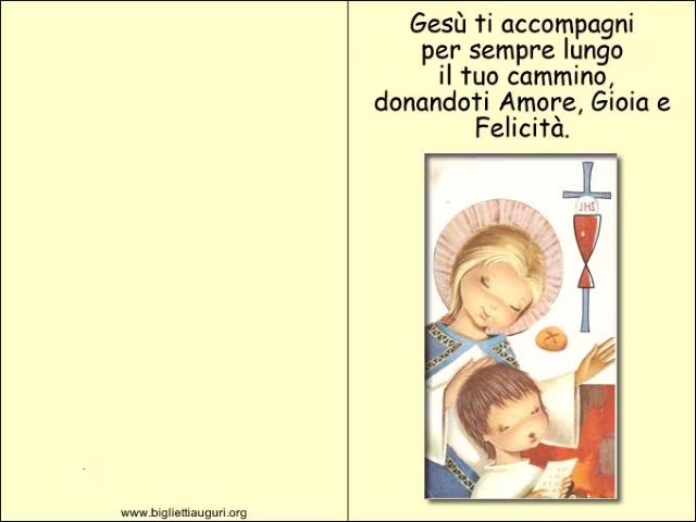 immagini auguri prima comunione bambina
