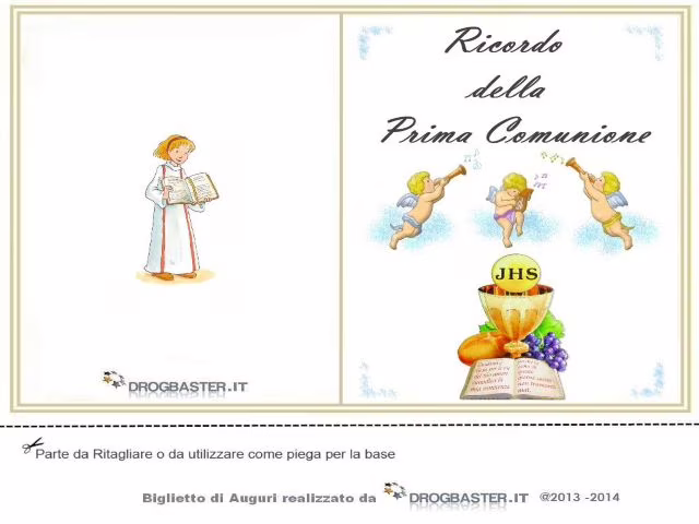 immagini frasi auguri Prima Comunione