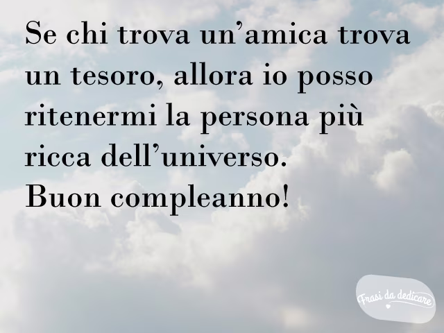 lettera ad un amica per il suo compleanno