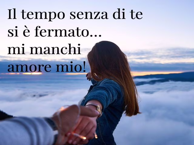 mi manchi amore mio