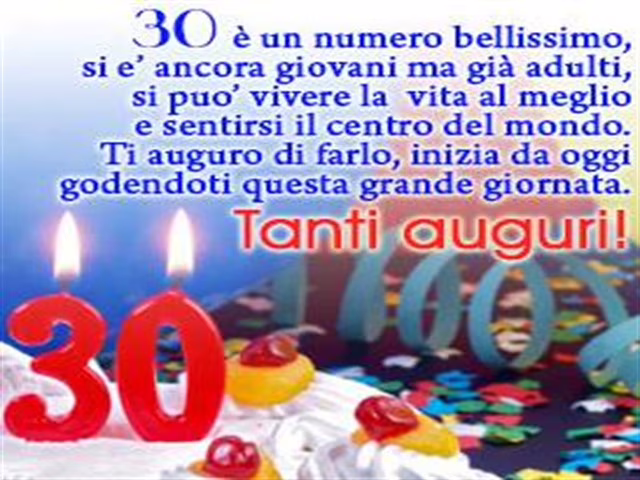 30 anni auguri