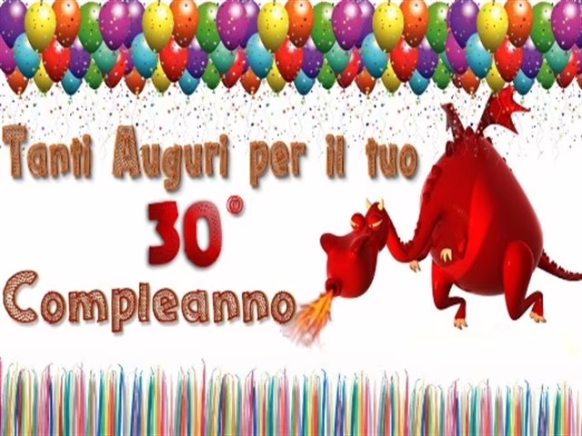 30 anni compleanno