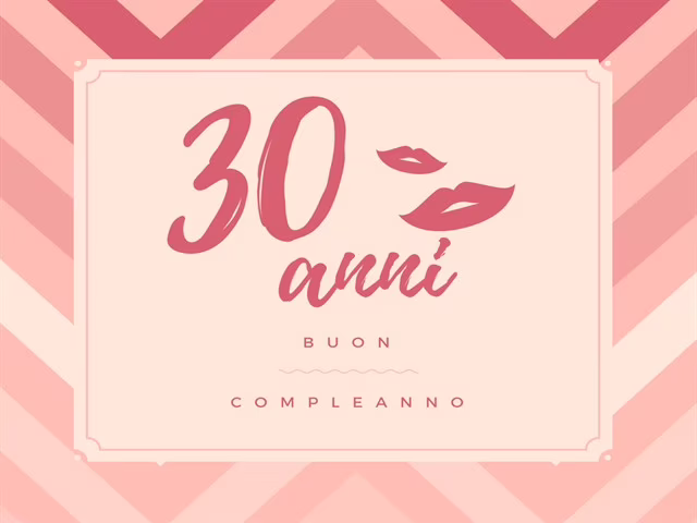 auguri 30 anni in rima