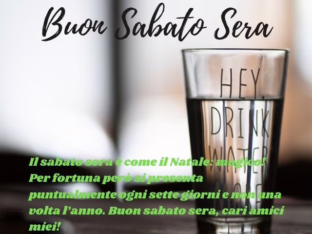 buon sabato sera immagini