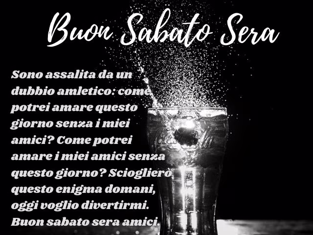 buon sabato sera immagini divertenti