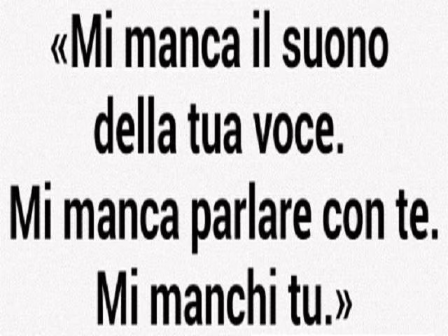 amore mio mi manchi da morire