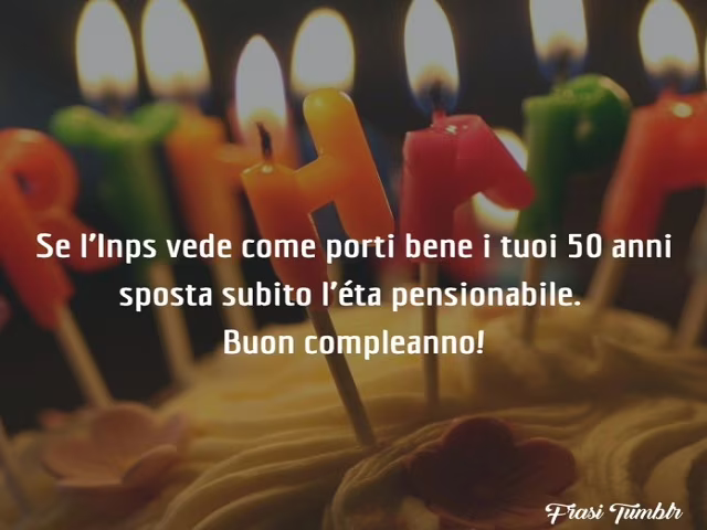 auguri 50 anni simpatici