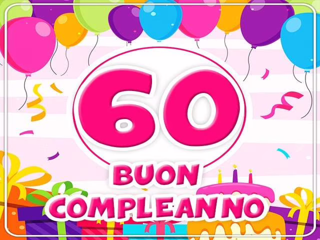 auguri per i 60 anni