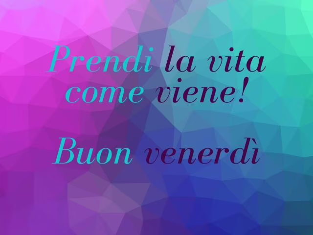 buon venerdì di dicembre