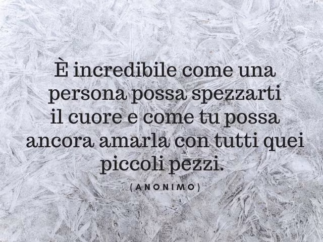 che tristezza