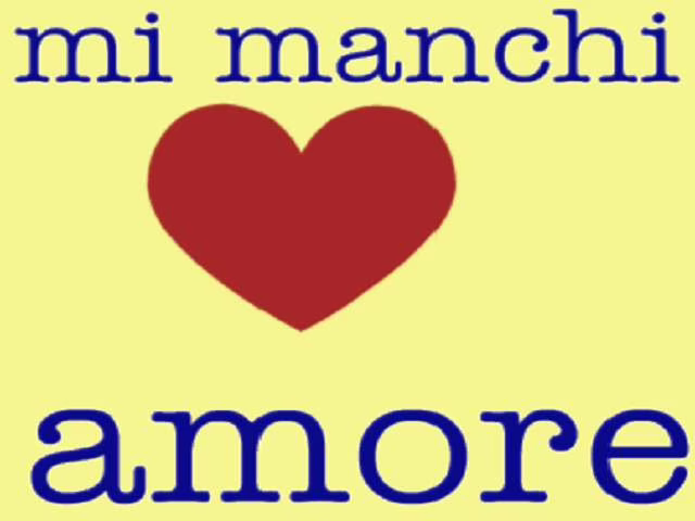 frasi per dire mi manchi