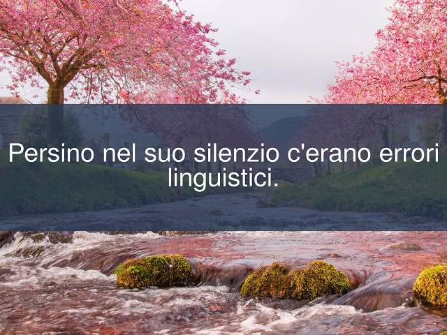 il silenzio