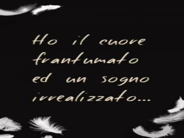 la tristezza nel cuore