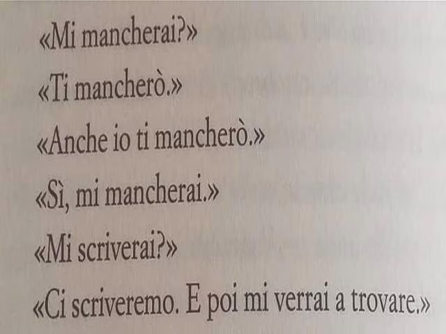 mi manchi amore mio