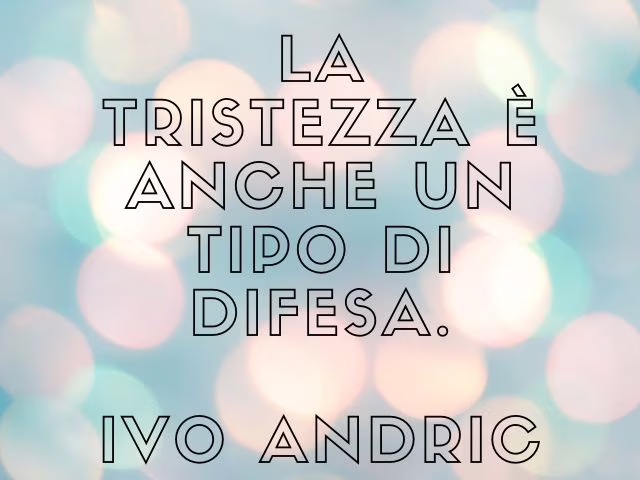mi sento triste