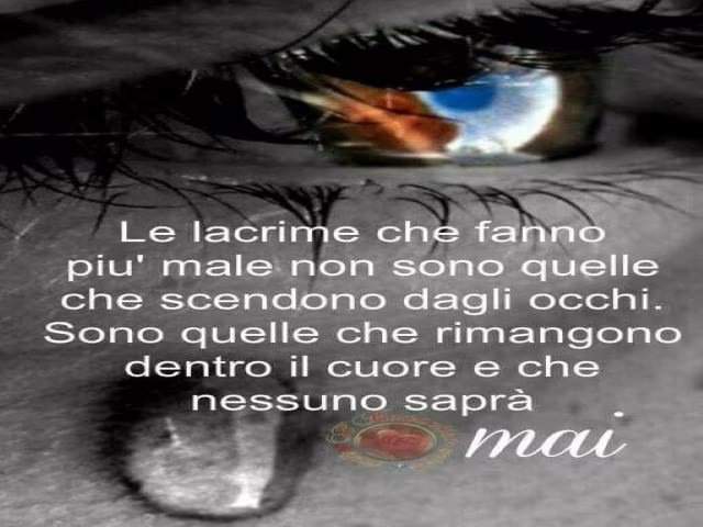 quando sei triste