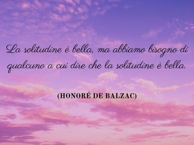 riflessioni sulla solitudine