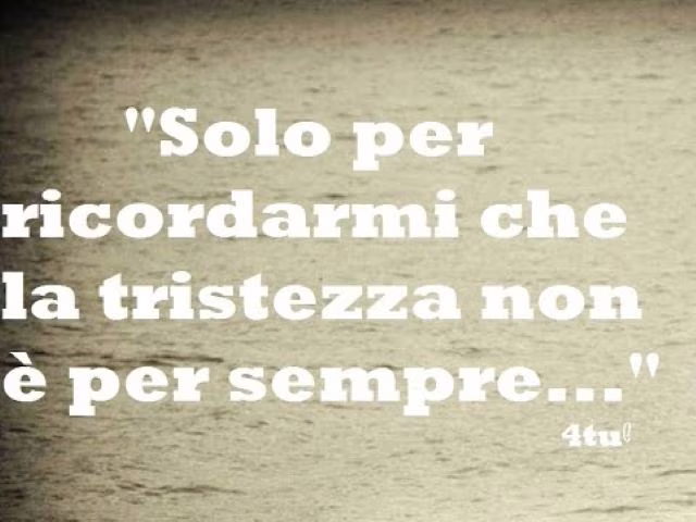 tristezza nell anima